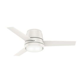 Casablanca Commodus 59568 44" Collection Low Profile Indoor LED Ceiling Fan Fresh White